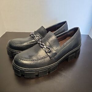 For Her By Sandro Moscoloni Women's Genuine Leather Loafer Horse Bit  Sz10